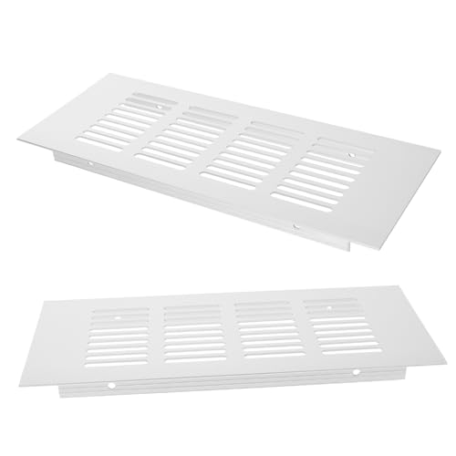 SOPOTUTU 2 Stück Aluminium Lüftungsgitter Weiß Louvered Ventilation Grille für Schränke Möbel Ventilation Türlüfter Korrosionsbeständig Einfach zu Montieren Langlebig SOPOTUTU 2 Stück Aluminium Lüftungsgitter Weiß Louvered Ventilation Grille für Schränke Möbel Ventilation Türlüfter Korrosionsbeständig Einfach zu Montieren Langlebig von SOPOTUTU