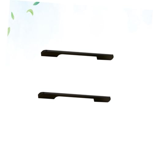 SOPOTUTU 2 Stück Aluminiumlegierung Türgriff Schwarz Schubladengriff Möbelgriff Modern Leicht Für Schränke Kleiderschrank Kommode Einfach Zu Montieren von SOPOTUTU