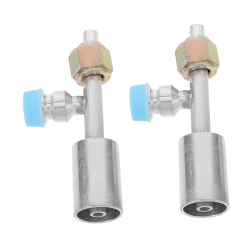 SOPOTUTU 2 Stück Auto Klimaanlagenrohrkopf Aluminiumklimaanlagenkoppler Schlauchadapter für Kompressor Aluminiumkältemittelschlauchanschluss universelle Klimaanlagenausstattung Silber SOPOTUTU 2 Stück Auto Klimaanlagenrohrkopf Aluminiumklimaanlagenkoppler Schlauchadapter für Kompressor Aluminiumkältemittelschlauchanschluss universelle Klimaanlagenausstattung Silber von SOPOTUTU