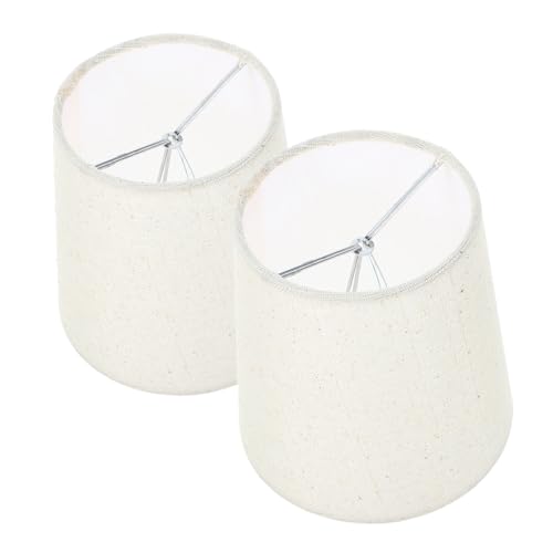 SOPOTUTU 2 Stück Dekorativer Lampenschirm PC und Langlebig und Leicht Einfacher Aufbau Ersatz für Tischlampen für Wohnzimmer Schlafzimmer und Bürobeleuchtung von SOPOTUTU