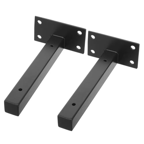 SOPOTUTU 2 Stück Edelstahl Wand Regalbodenträger Schwerlast Wandhalterung für Bücher Pflanzen Dekoration Stabile Metallwinkel Regalhalterung Schwarz SOPOTUTU 2 Stück Edelstahl Wand Regalbodenträger Schwerlast Wandhalterung für Bücher Pflanzen Dekoration Stabile Metallwinkel Regalhalterung Schwarz von SOPOTUTU