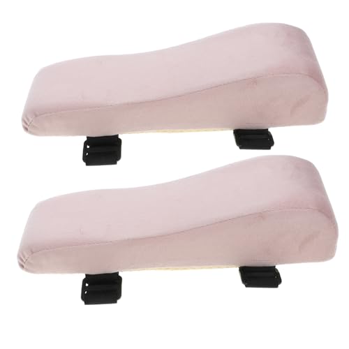 SOPOTUTU 2 Stück Ergonomische Armlehnenpolster für Bürostühle Komfortable Dicke Armrest Cushions aus Hochelastischem Einfache Entlasten Ellenbogen und Unterarm für Büro und Gaming von SOPOTUTU