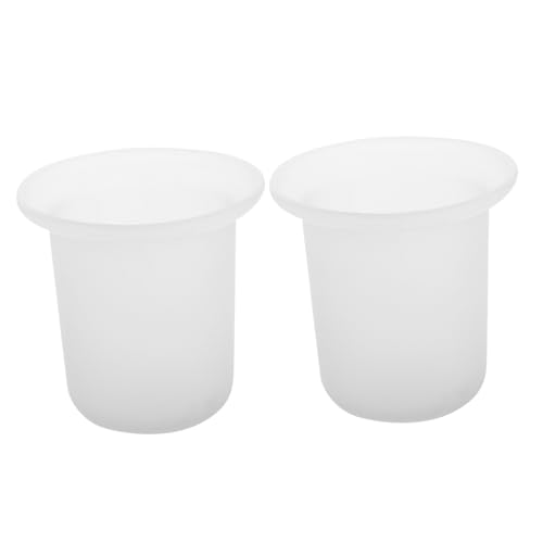 SOPOTUTU 2 Stück Frostglas Toilettenbürstenhalter Platzsparender Wc Bürstengarnitur Becher Moderner Minimalistischer Badaccessoire Kompakt für Kleine Badezimmer Stilvoll und Hygienisch SOPOTUTU 2 Stück Frostglas Toilettenbürstenhalter Platzsparender Wc Bürstengarnitur Becher Moderner Minimalistischer Badaccessoire Kompakt für Kleine Badezimmer Stilvoll und Hygienisch von SOPOTUTU