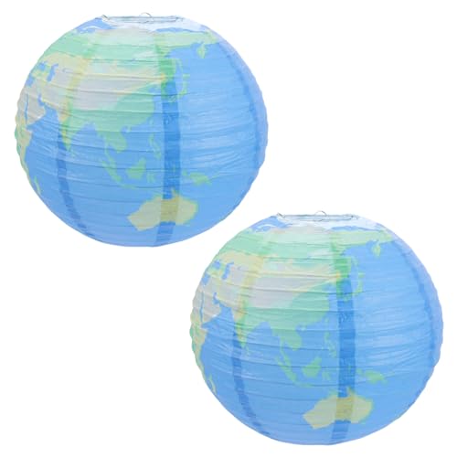 SOPOTUTU 2 Stück Hängende Chinesische Papierlaternen Faltbare Dekoration für Kindergeburtstag Stabile Struktur Niedliches Design für Indoor und Outdoor Party Atmosphäre von SOPOTUTU