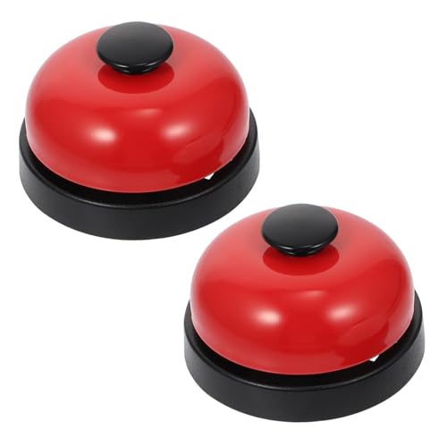 SOPOTUTU 2 Stück Handglocke Tischklingel mit Lautem Klang Robuste Kunststoffglocke für Bar Empfang Küche und Spiel Leichte Bedienung durch Handdruck für Restaurant und Hotel SOPOTUTU 2 Stück Handglocke Tischklingel mit Lautem Klang Robuste Kunststoffglocke für Bar Empfang Küche und Spiel Leichte Bedienung durch Handdruck für Restaurant und Hotel von SOPOTUTU