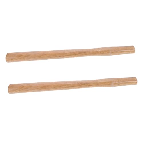 SOPOTUTU 2 Stück Holzhammergriff Ersatzgriff für Klauenhammer mit Rutschfester Oberfläche Langlebiger Holzgriff für Garten und Handwerksanwendungen Robuste Verarbeitung Natürlicher von SOPOTUTU