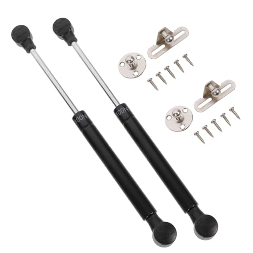 SOPOTUTU 2 Stück Hydraulische Liftstütze Kabinett Türstützen Gasdruckfeder Dämpfer Schwarz Langlebig Leicht für Möbel Klappenbeschläge Küchenschränke Einfache Montage von SOPOTUTU