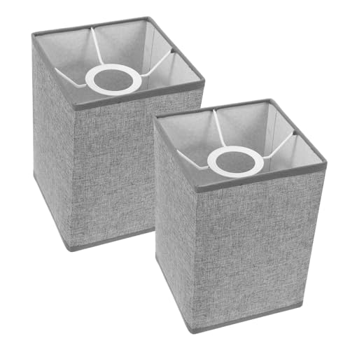 SOPOTUTU 2 Stück Leinen Lampenschirm Eckig Ersatzlampenschirm für Tisch und Stehlampe Abnehmbar Design für Schlafzimmer und Wohnräume SOPOTUTU 2 Stück Leinen Lampenschirm Eckig Ersatzlampenschirm für Tisch und Stehlampe Abnehmbar Design für Schlafzimmer und Wohnräume von SOPOTUTU