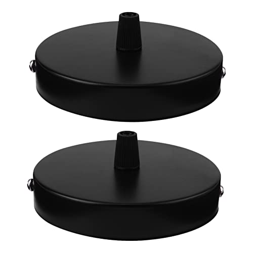 SOPOTUTU 2 Stück Pendelleuchtensockel Deckenmontageplatte Runde Deckenbasis Langlebiges Material Installieren Für Selbstgemacht Deckenleuchten Und Wandlampen 10cm Schwarz SOPOTUTU 2 Stück Pendelleuchtensockel Deckenmontageplatte Runde Deckenbasis Langlebiges Material Installieren Für Selbstgemacht Deckenleuchten Und Wandlampen 10cm Schwarz von SOPOTUTU