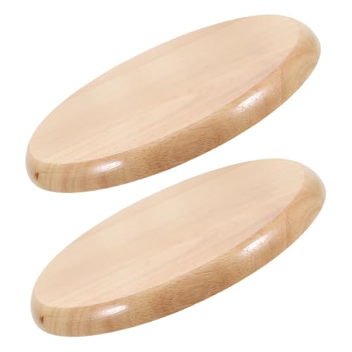 SOPOTUTU 2 Stück Runde Holz Sitzfläche Ersatz für Barhocker Minimalistisches Design Einfache Glatte Oberfläche Passend für Esszimmer Bar und Kantine von SOPOTUTU