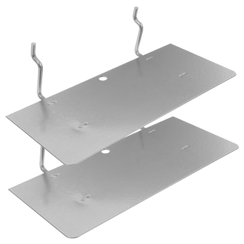 SOPOTUTU 2 Stück Schwerlast Pegboard Regalhalterung Metallwandhalterung für Garage Büro Flexible Wandaufbewahrung für Bücher Gewürze Werkzeug Organizer Zubehör von SOPOTUTU