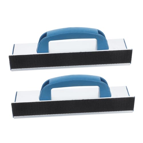 SOPOTUTU 2 Stück Selbstklebender Schleifpapierhalter Sandpapierhalter Griff Schleifpads Zubehör Trockenbau Holzbearbeitung Schleifpapierhalter Werkzeug für die Wandecke von SOPOTUTU