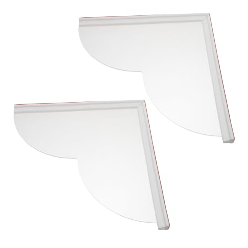 SOPOTUTU 2 Stück Spritzschutz für die Dusche Duschschutz Badewannen-Spritzschutz Duschwasserblocker Cloud-Regal Badewanne Zubehör Duschbarriere Wasserstopper Cloud Regale Kieselgel von SOPOTUTU