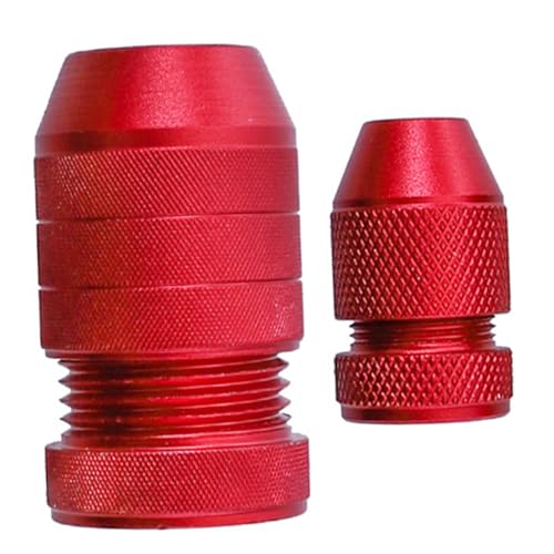 SOPOTUTU 2 Stück Teiliges Bohrer Tiefenanschlag Aluminium Bohrstopp Verstellbar Rutschfest für Holz Metall Kunststoff Fliesen Präzises Bohren DIY Möbelmontage von SOPOTUTU