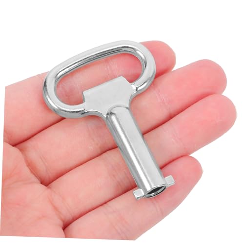 SOPOTUTU 2 Stück Teiliges Dreieck Flachschlüssel für Gasventile Elektroschränke Wasserzähler Heizkörperentlüftung Vielseitig Einsetzbar Metall von SOPOTUTU