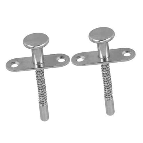 SOPOTUTU 2 Stück Teiliges Federstahl Steckriegel Möbel Ersatzverschluss Federklappverschluss für Babybett und Käfige Sicherer Verschluss Langlebig und Vielseitig Einsetzbar von SOPOTUTU