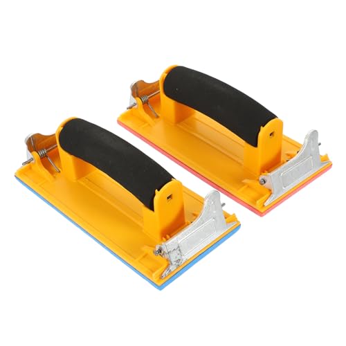 SOPOTUTU 2 Stück Teiliges Handschleifgerät mit Ergonomischem Kunststoffgriff und Schwammunterlage Robuster Sandpapierhalter für Präzises Polieren und Schleifen Leichtes Zufällige Farbe SOPOTUTU 2 Stück Teiliges Handschleifgerät mit Ergonomischem Kunststoffgriff und Schwammunterlage Robuster Sandpapierhalter für Präzises Polieren und Schleifen Leichtes Zufällige Farbe von SOPOTUTU