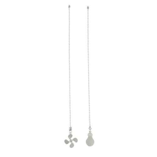 SOPOTUTU 2 Stück Teiliges Kugelförmige Deckenventilator Zugkette Verlängerung Pendants aus Langlebiger Legierung Installieren Elegantes Design für Deckenventilator Beleuchtung Zubehör von SOPOTUTU