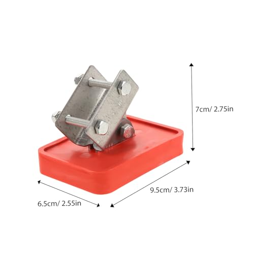 SOPOTUTU 2 Stück Teiliges Leiterfußschutz aus Aluminiumlegierung mit Rutschfestem Dickem Gummipolster Stabilisiert Ausziehbare und Klappleitern Schützt Böden Geeignet für Aluminium und von SOPOTUTU