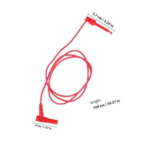 SOPOTUTU 2 Stück Teiliges Multimeter Prüfsonden Sicherheits bananenstecker und Hakenklemme Messleitung Flexibel Langlebig für Spannungsprüfung und Elektrische Messungen SOPOTUTU 2 Stück Teiliges Multimeter Prüfsonden Sicherheits bananenstecker und Hakenklemme Messleitung Flexibel Langlebig für Spannungsprüfung und Elektrische Messungen von SOPOTUTU