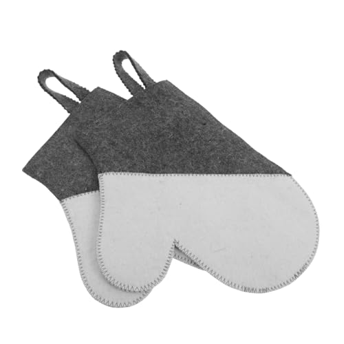 SOPOTUTU 2 Stück Teiliges Sauna Handschuh aus Filz Isoliert Atmungsaktiv und Hitzebeständig Komfortable Handwärmer für Sauna Dampfbad Spa und Wellnessanwendungen SOPOTUTU 2 Stück Teiliges Sauna Handschuh aus Filz Isoliert Atmungsaktiv und Hitzebeständig Komfortable Handwärmer für Sauna Dampfbad Spa und Wellnessanwendungen von SOPOTUTU