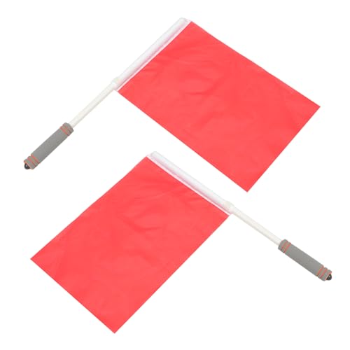 SOPOTUTU 2 Stück Teiliges Schiedsrichter handflaggen Rot Leichtes Signal Kommandofahnen für Sport Verkehr Rennen Auswechselbare Warnflaggen Praktisch Langlebig SOPOTUTU 2 Stück Teiliges Schiedsrichter handflaggen Rot Leichtes Signal Kommandofahnen für Sport Verkehr Rennen Auswechselbare Warnflaggen Praktisch Langlebig von SOPOTUTU