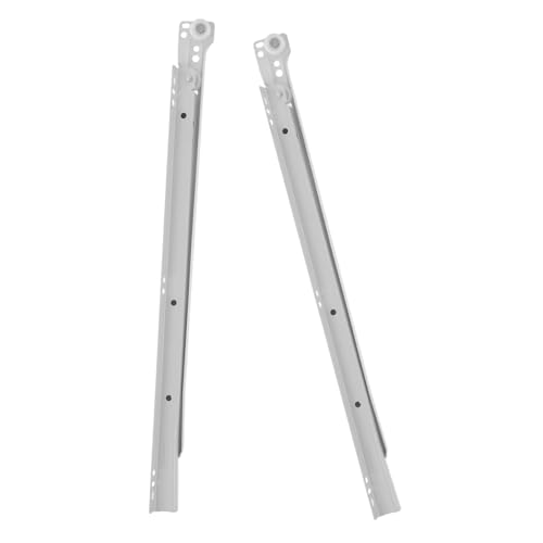 SOPOTUTU 2 Stück Teiliges Schubladenschienen Kaltgewalztem Geräuschlose Verschleißfeste Laufschienen für Haushalts Möbel schubladenauszug Rostbeständig mit Hoher Tragkraft von SOPOTUTU