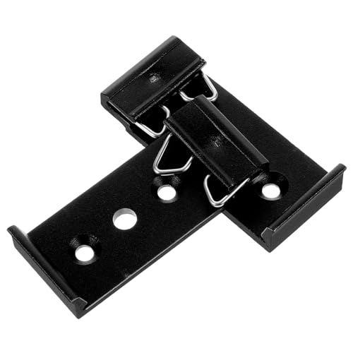 SOPOTUTU 2 Stück Teiliges Schubladenschienen Montageclip Aluminiumlegierung Lochabstand Einfache Installation Glatte Oberfläche Kompatibel mit Kommoden und Möbeln Schwarz von SOPOTUTU