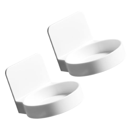 SOPOTUTU 2 Stück Teiliges Wandregal Selbstklebend Kleiner Runder Organizer für Badezimmer und Toilette Aufbewahrung für Toilettenartikel Schmuckhalter Platzsparend Vielseitig für Hotel und von SOPOTUTU