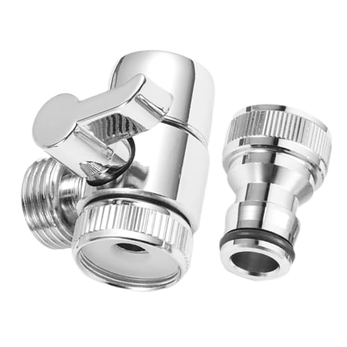 SOPOTUTU 2 Stück Teiliges Waschmaschinen Eingangsadapter aus Hochwertigem Universeller Wasserhahn Aufsatz mit Punkt Anschluss Automatischer Wasserverteiler für Spüle mit Abnehmbarem von SOPOTUTU