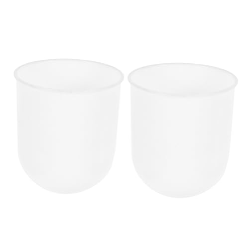 SOPOTUTU 2 Stück Toilettenbürstenhalter Kunststoff Kompakte Toilettenbürstengläser Praktischer Platzsparender Badezimmerhalter Einfacher Klobürstenbecher für Hygienische Aufbewahrung und von SOPOTUTU