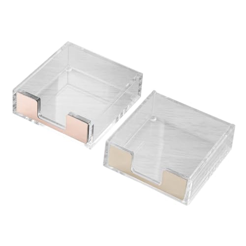 SOPOTUTU 2 Stück Transparenter Acryl Notizhalter Groß Memo Pad Box Stabil Langlebig Schreibtisch Organizer Bürobedarf Stiftehalter Geeignet für Home Office und Schreibtisch Zubehör SOPOTUTU 2 Stück Transparenter Acryl Notizhalter Groß Memo Pad Box Stabil Langlebig Schreibtisch Organizer Bürobedarf Stiftehalter Geeignet für Home Office und Schreibtisch Zubehör von SOPOTUTU
