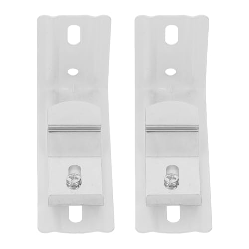 SOPOTUTU 2 Stück Vertikaljalousien Halterung Clips aus Robustem Eisen Befestigung für Fensterjalousien Einfache Montage Stabile Halterung für Lamellenvorhänge von SOPOTUTU