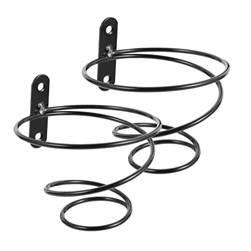 SOPOTUTU 2 Stück Wandmontierter Weinhalter aus Metall Teiliges für Weinflaschen Platzsparendes Design für Küche Esszimmer oder Barbereich von SOPOTUTU