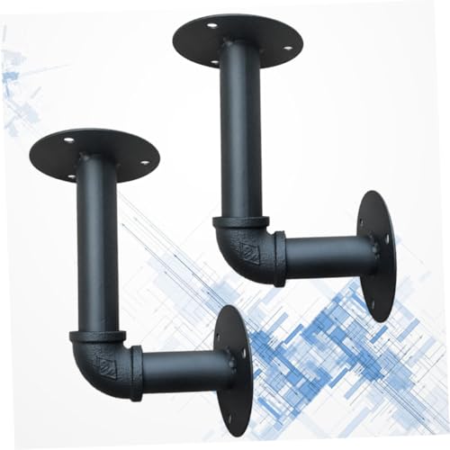 SOPOTUTU 2 Stück Wandregalhalterung aus Dickem Eisen Robuste Industrie Regalträger für DIY Wandregal Vintage Stil für Küche Bar Büro Wohnzimmer Langlebig und Platzsparend SOPOTUTU 2 Stück Wandregalhalterung aus Dickem Eisen Robuste Industrie Regalträger für DIY Wandregal Vintage Stil für Küche Bar Büro Wohnzimmer Langlebig und Platzsparend von SOPOTUTU