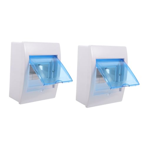 SOPOTUTU 2 Stück Wetterfeste Kunststoff verteilerdose mit Schutzschalter Langlebige Außenanschlussbox für Stromverteiler Modernes Design Einfache Wandmontage und Geordnete Verkabelung SOPOTUTU 2 Stück Wetterfeste Kunststoff verteilerdose mit Schutzschalter Langlebige Außenanschlussbox für Stromverteiler Modernes Design Einfache Wandmontage und Geordnete Verkabelung von SOPOTUTU