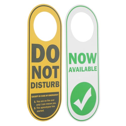 SOPOTUTU 2 Stücke Lustiges Schild Doppelseitiges Türschild für Büro und Schlafzimmer Robustes Material Design für Moderne und Privatsphäre SOPOTUTU 2 Stücke Lustiges Schild Doppelseitiges Türschild für Büro und Schlafzimmer Robustes Material Design für Moderne und Privatsphäre von SOPOTUTU