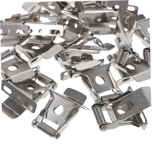 SOPOTUTU 20 Stück Federclip für Einbaustrahler LED Panel Lichtclips Metallfederklammer Einbauleuchten Deckenmontage Halterung für Downlight Retrofit von SOPOTUTU