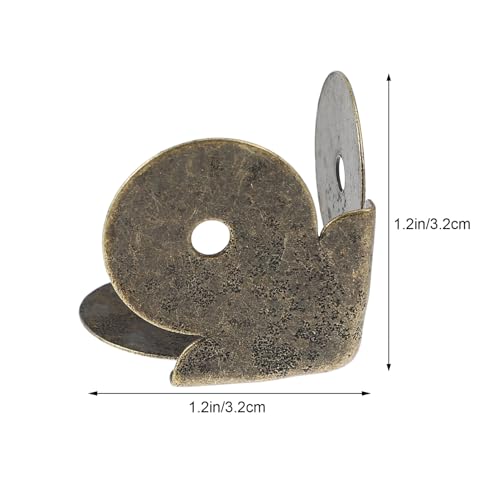SOPOTUTU 20 Stück Teiliges Antiker Möbel eckschutz aus Eisen Dreiseitiger Kantenschutz Vintage Dreiecksecken für Schränke Tische und Holzkisten Dekorativer Möbel sicherheitsschutz von SOPOTUTU