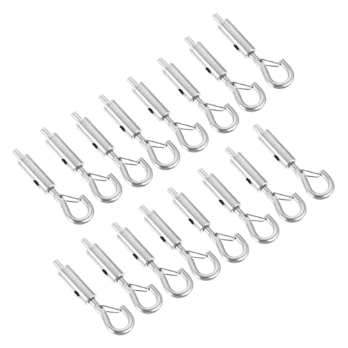 SOPOTUTU 20 Stück Teiliges Drahtseil Spannschloss Langlebiger Seilspanner mit Haken Verschleißfestes Turnbuckle für Vielseitiges Aufhängen Leichtes Sicheres Spannsystem für Innen und SOPOTUTU 20 Stück Teiliges Drahtseil Spannschloss Langlebiger Seilspanner mit Haken Verschleißfestes Turnbuckle für Vielseitiges Aufhängen Leichtes Sicheres Spannsystem für Innen und von SOPOTUTU