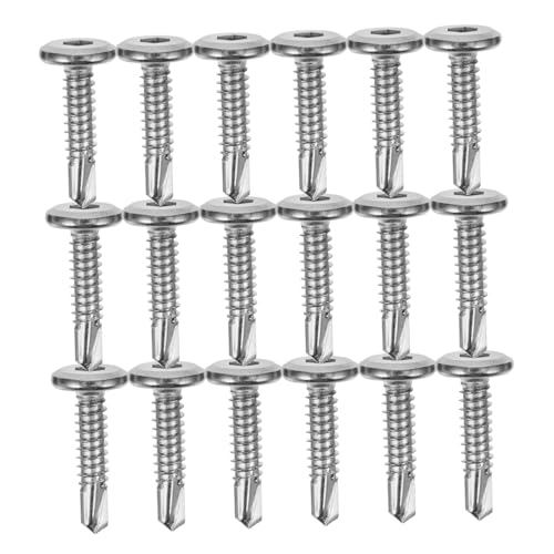 SOPOTUTU 20 Stück Teiliges Edelstahl Selbstschneidende Innensechskant Bohrschrauben mit Flachkopf Korrosionsbeständig Effizient für Zaunmontage und Metallbefestigung im Außenbereich SOPOTUTU 20 Stück Teiliges Edelstahl Selbstschneidende Innensechskant Bohrschrauben mit Flachkopf Korrosionsbeständig Effizient für Zaunmontage und Metallbefestigung im Außenbereich von SOPOTUTU
