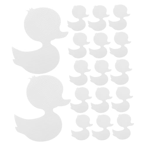SOPOTUTU 20 Stück Teiliges Enten Rutsch Badewannen Sticker Wasserfeste rutschfeste Bad Aufkleber für Badezimmer Selbstklebende Badewannen Dekoration Sicherer Duschboden Schutz von SOPOTUTU