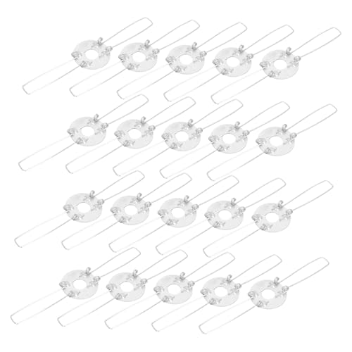 SOPOTUTU 20 Stück Teiliges Lampenschirm federklemmen Design Stabile Lampenschirmhalterung für Deckenleuchten Kronleuchter und Tischlampen Einfach zu Montieren Platzsparend Vielseitiges von SOPOTUTU