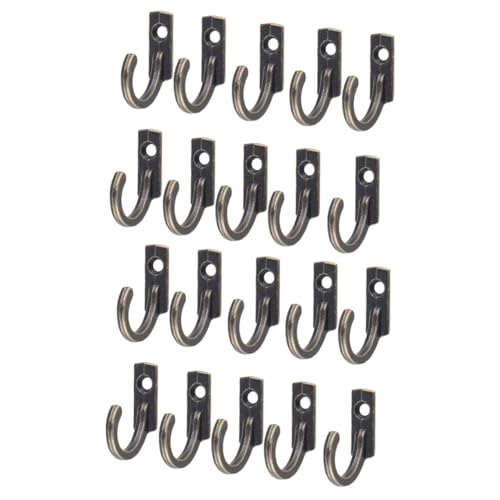 SOPOTUTU 20 Stück Teiliges Vintage Wandhaken Kleine Garderobenhaken mit Schraubbefestigung Robustes Zinklegierungs Design Platzsparend für Bad Küche Schlafzimmer und Wohnzimmer von SOPOTUTU