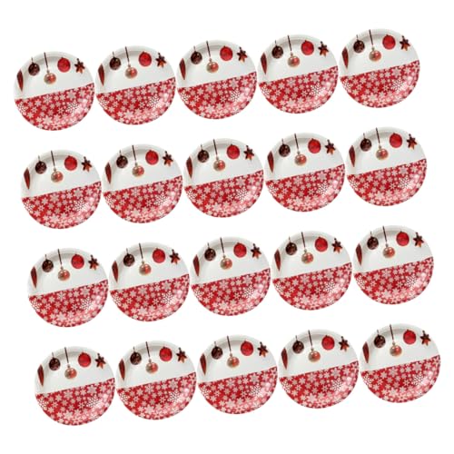 SOPOTUTU 20 Stück Teiliges Weihnachts Pappteller Lebensmittelechte Einwegteller mit Klarem Druck und Leuchtenden Farben Stabile Dessertteller für Party Tischdeko Weihnachten und Neujahr SOPOTUTU 20 Stück Teiliges Weihnachts Pappteller Lebensmittelechte Einwegteller mit Klarem Druck und Leuchtenden Farben Stabile Dessertteller für Party Tischdeko Weihnachten und Neujahr von SOPOTUTU