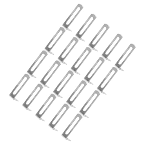 SOPOTUTU 20 Stück Teiliges Winkel Regalhalter aus Rostfreiem Eisen Stabile Metallwinkel für Möbelbefestigung Einfache Montage Vielseitig für Schränke und Ablagen von SOPOTUTU