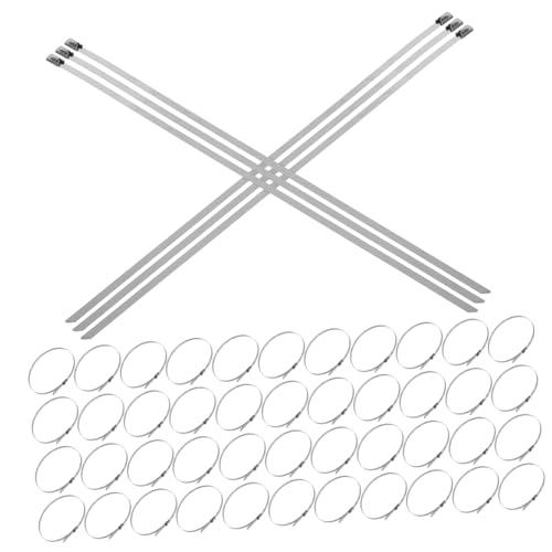 SOPOTUTU 200 Stück Edelstahl Kabelbinder Selbstsichernd Rostfrei Hohe Zugfestigkeit Metallbinder für Landwirtschaft Industrie Werkstatt Rohrbefestigung Outdoor Zaun SOPOTUTU 200 Stück Edelstahl Kabelbinder Selbstsichernd Rostfrei Hohe Zugfestigkeit Metallbinder für Landwirtschaft Industrie Werkstatt Rohrbefestigung Outdoor Zaun von SOPOTUTU