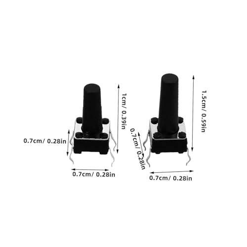 SOPOTUTU 200 Stück Teiliges Mikrotaster Sortiment Kit Flacher Micro Momentary Druckschalter Taktiler Schalter für Elektronische DIY projekte Kompakt Platzsparend Vielseitig Einsetzbar für SOPOTUTU 200 Stück Teiliges Mikrotaster Sortiment Kit Flacher Micro Momentary Druckschalter Taktiler Schalter für Elektronische DIY projekte Kompakt Platzsparend Vielseitig Einsetzbar für von SOPOTUTU