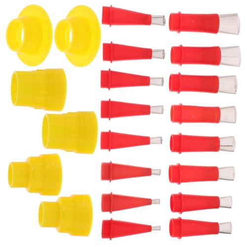 SOPOTUTU 22 Stück Teiliges Edelstahl dichtstoff düsenset mit Abnehmbaren Sockeln Präzise Caulk Nozzle Applicator Vielseitig Kompatibel mit Glas Dichtungsmitteln Einfach zu Reinigen und von SOPOTUTU