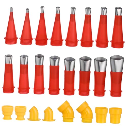 SOPOTUTU 24 Stück Teiliges Caulk Nozzle Set aus Edelstahl Wiederverwendbare Dichtungsdüsen mit Einfachem Austausch Vielseitig für Struktur und Dichtstoffe Geeignet für Türen Fenster Wände SOPOTUTU 24 Stück Teiliges Caulk Nozzle Set aus Edelstahl Wiederverwendbare Dichtungsdüsen mit Einfachem Austausch Vielseitig für Struktur und Dichtstoffe Geeignet für Türen Fenster Wände von SOPOTUTU